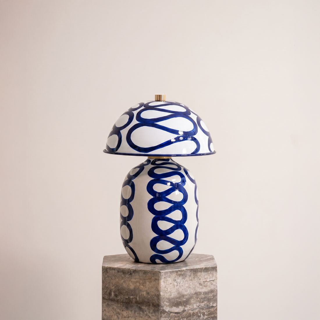 Blue Boquer Lamp