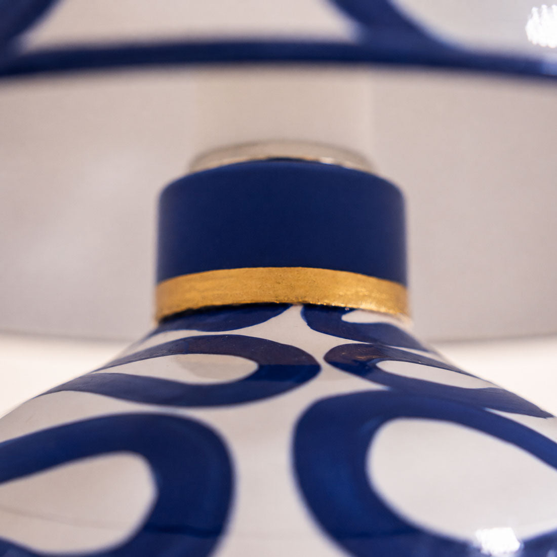Blue Boquer Lamp