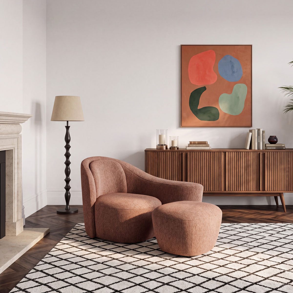 Bonneval Brown Armchair