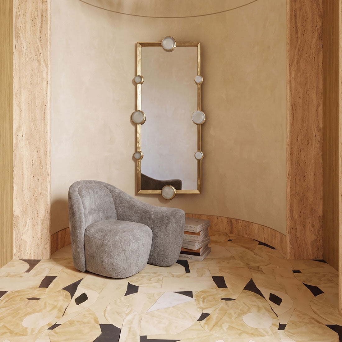 Bonneval Grey Armchair