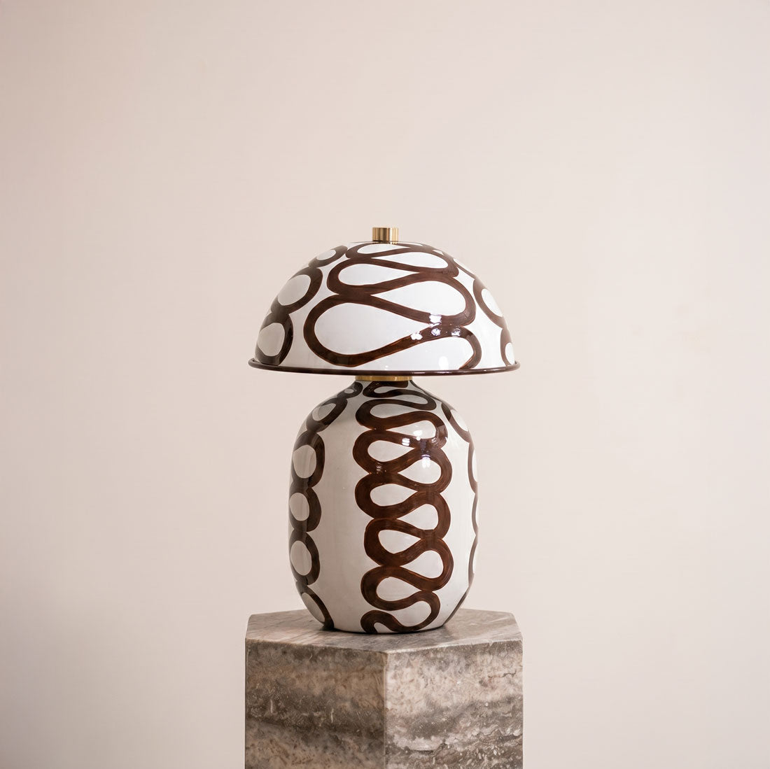 Brown Boquer Lamp