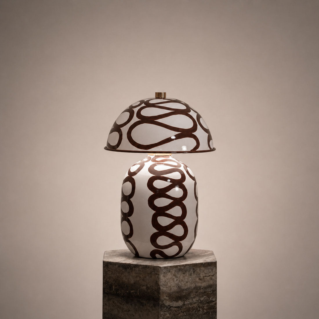 Brown Boquer Lamp